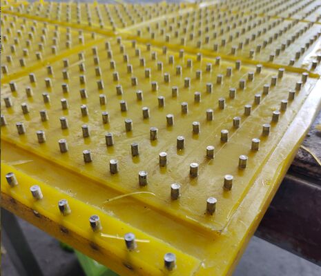 Yellow Rotary Table PU Material Anti Slip Mat Wear Resisting Design Meeting ISO 9001 Requirements Ideal for Heavy Duty Usage