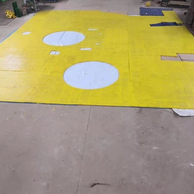 ZP275 Rotary Table Anti Slip Mat Yellow PU Apply For Oilfield Drilling