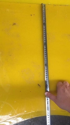 Polyurethane Anti Slip Mat for 37 1/2 inch Rotary Table Drilling Rig 30MM Thickness Yellow Colour 2200MM*1800MM