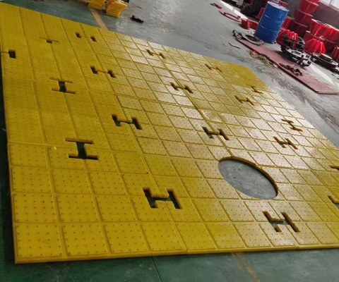 1MX1M Anti Slip Surface Floor Mat For Rig Floor Thickness 30MM PU For Drilling