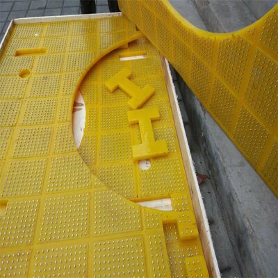 Polyurethane Customized Rotary Table Anti Slip Mat PU Material Wear Resistant Compatible ZP275 Industrial Equipment Usage
